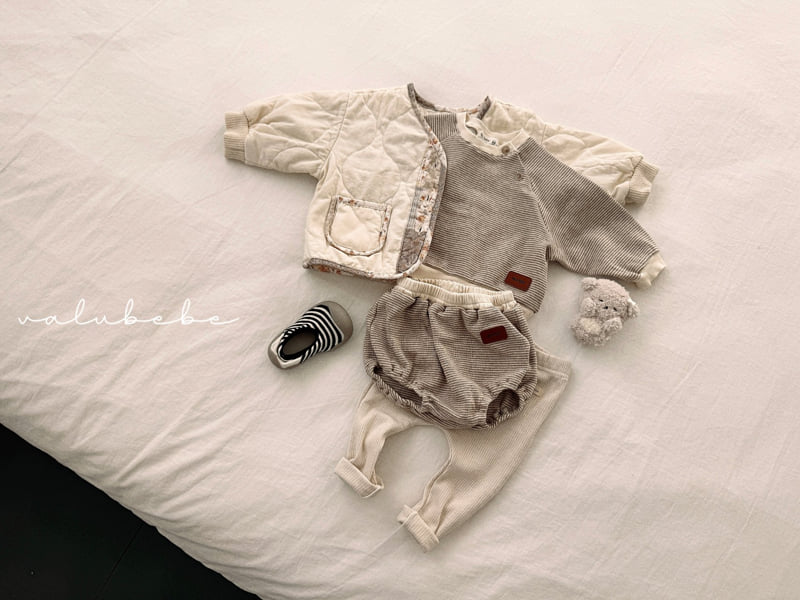 Valu Bebe - Korean Baby Fashion - #babyboutique - Color Point Quilted Jacket (Bebe) - 6