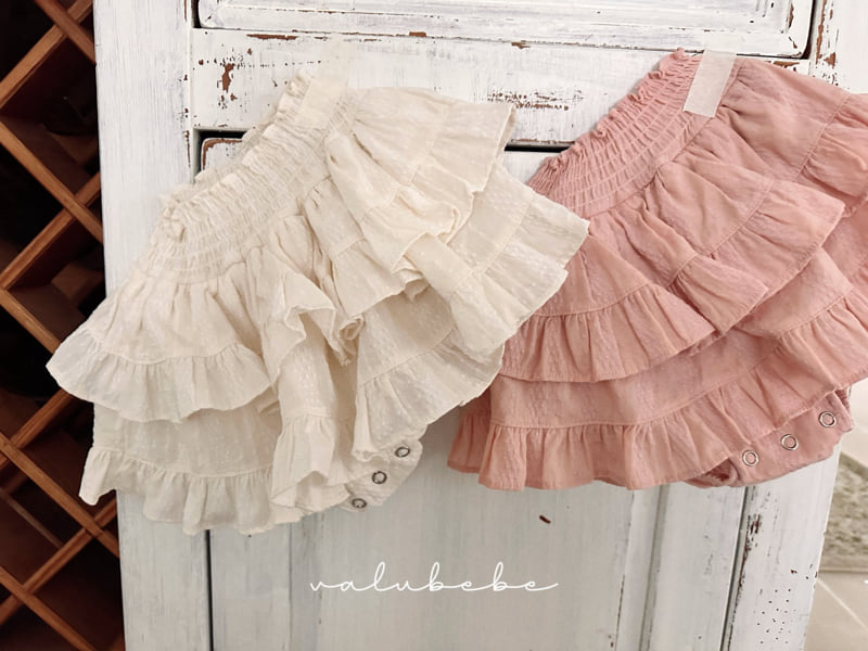 Valu Bebe - Korean Baby Fashion - #babyboutiqueclothing - Smocked Layered Skirt Bloomer (Bebe) - 9