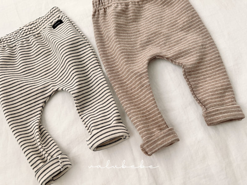 Valu Bebe - Korean Baby Fashion - #babyboutiqueclothing - Stripe Leggings (Bebe) - 6