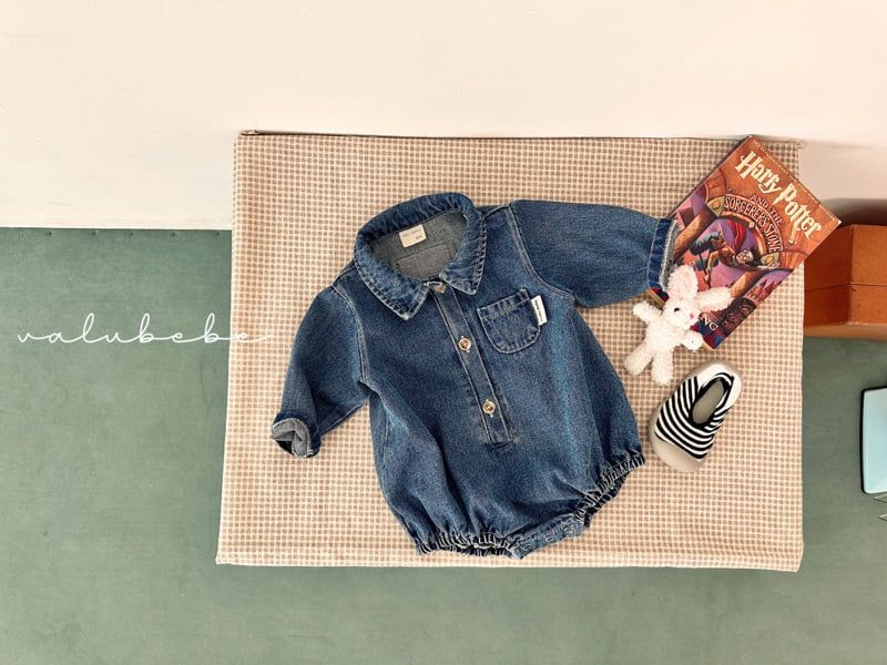 Valu Bebe - Korean Baby Fashion - #babyboutiqueclothing - Toto Denim Suit (Bebe) - 2