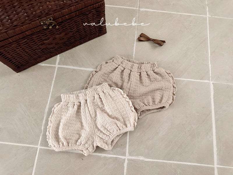 Valu Bebe - Korean Baby Fashion - #babyboutiqueclothing - Jacquard Frill Pumpkin Pants (Bebe)