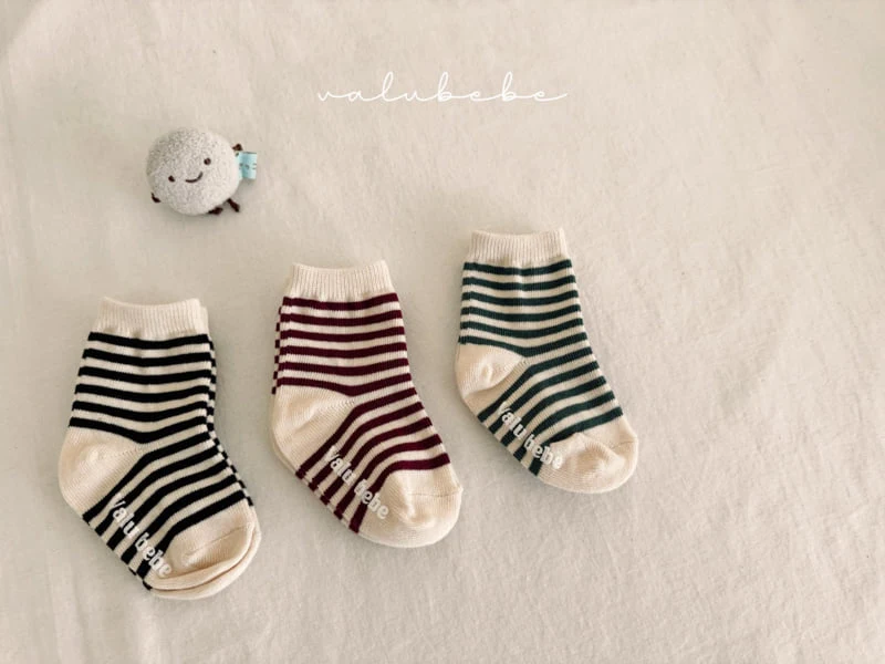 Valu Bebe - Korean Baby Fashion - #babyboutiqueclothing - ST Rib Socks (Bebe) - 5