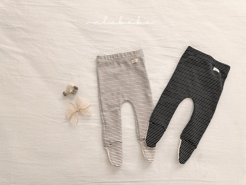Valu Bebe - Korean Baby Fashion - #babyboutiqueclothing - ST Footed Leggings (Bebe) - 2