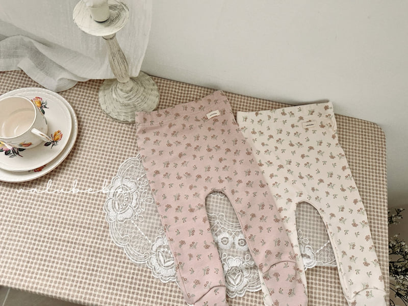 Valu Bebe - Korean Baby Fashion - #babyboutiqueclothing - Luna Flower Footed Leggings (Bebe) - 11