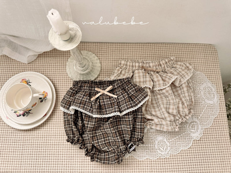 Valu Bebe - Korean Baby Fashion - #babyboutiqueclothing - Petit Check Bloomer (Bebe)