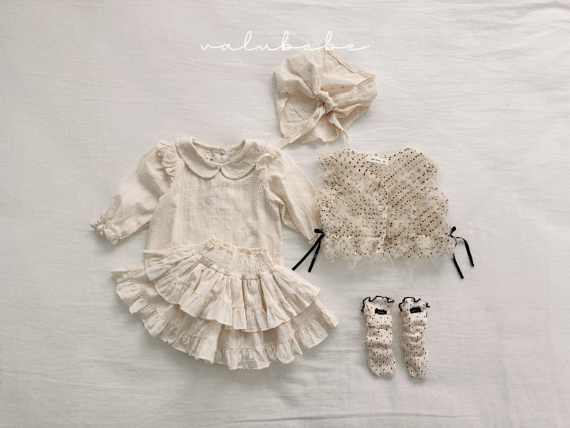 Valu Bebe - Korean Baby Fashion - #babyclothing - Smocked Layered Skirt Bloomer (Bebe) - 10