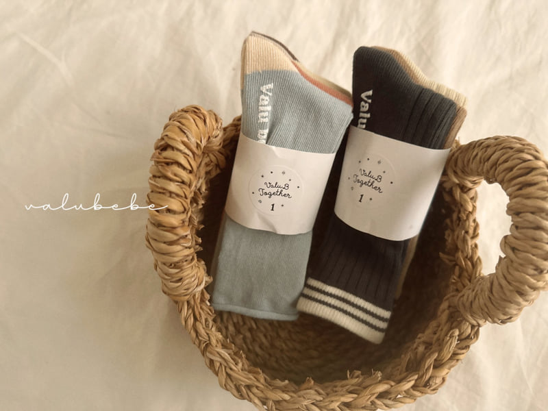 Valu Bebe - Korean Baby Fashion - #babyclothing - Combo Rolldown Socks (Bebe, Kids) - 6