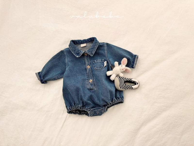 Valu Bebe - Korean Baby Fashion - #babyclothing - Toto Denim Suit (Bebe) - 3