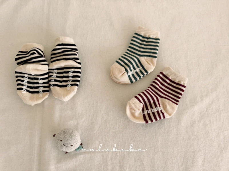 Valu Bebe - Korean Baby Fashion - #babyclothing - ST Rib Socks (Bebe) - 6