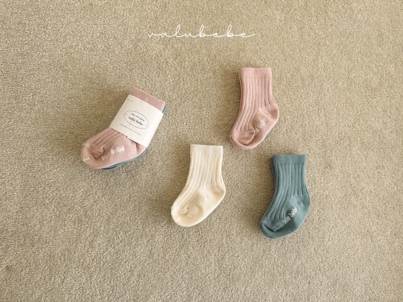 Valu Bebe - Korean Baby Fashion - #babyclothing - Roro Rib Socks (Bebe)
