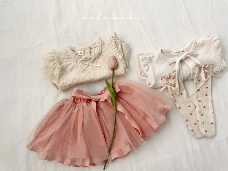 Valu Bebe - Korean Baby Fashion - #babyclothing - Ribbon Shasha Skirt (Bebe) - 5