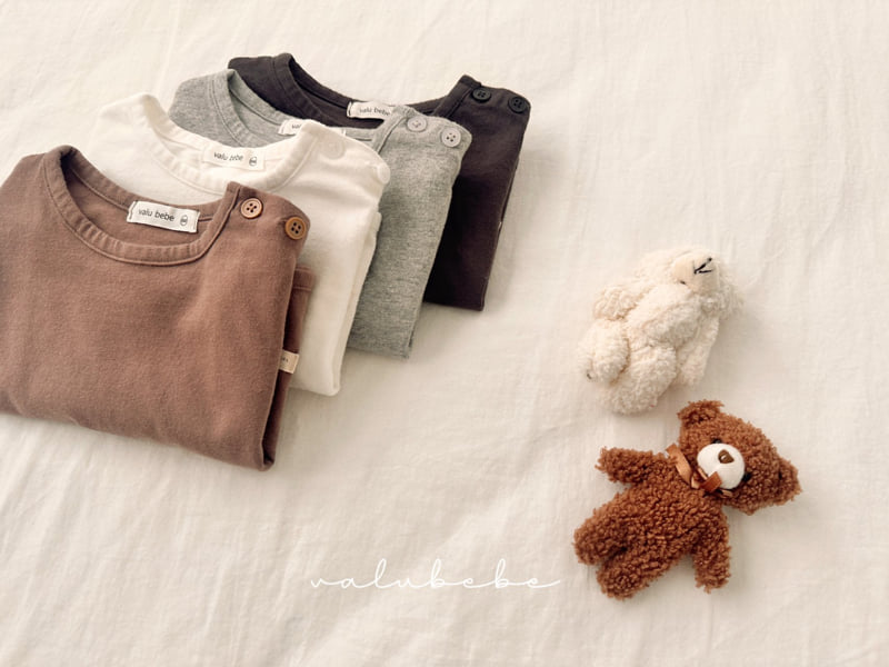 Valu Bebe - Korean Baby Fashion - #babyclothing - Daily Henley Button Tee (Bebe) - 11