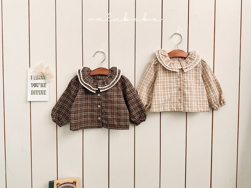 Valu Bebe - Korean Baby Fashion - #babyclothing - Petit Check Blouse (Bebe)