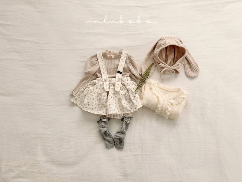 Valu Bebe - Korean Baby Fashion - #babyfashion - Flower Suspender Skirt Bloomer (Bebe) - 3