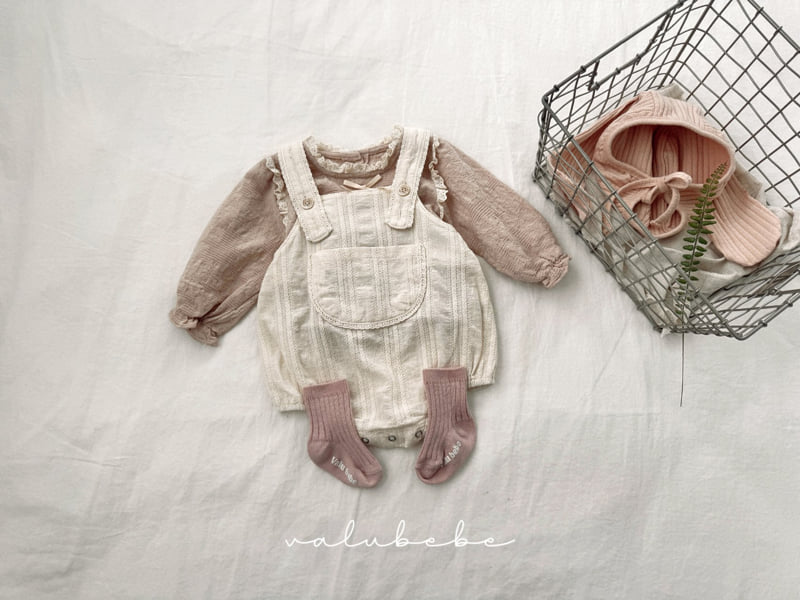 Valu Bebe - Korean Baby Fashion - #babyfashion - Lace Suspender Suit (Bebe) - 3