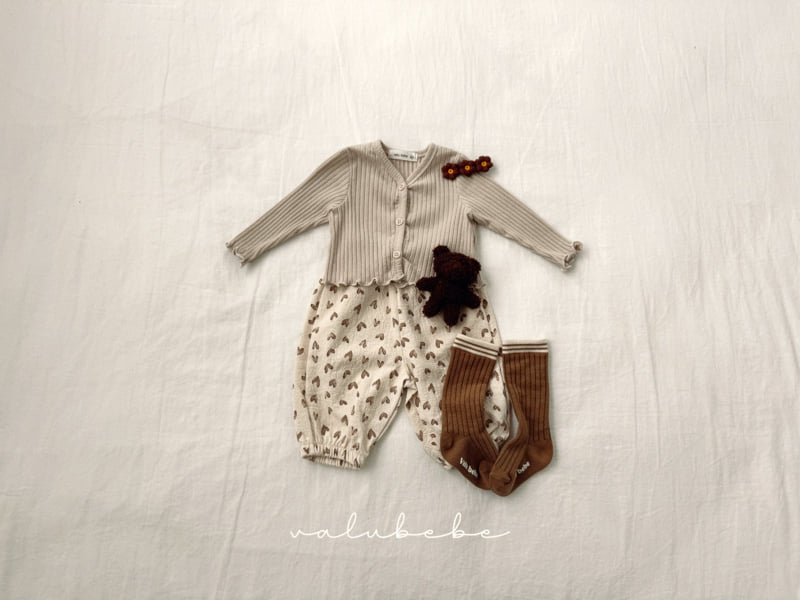 Valu Bebe - Korean Baby Fashion - #babyfashion - Moss Ribbed Cardigan (Bebe) - 3