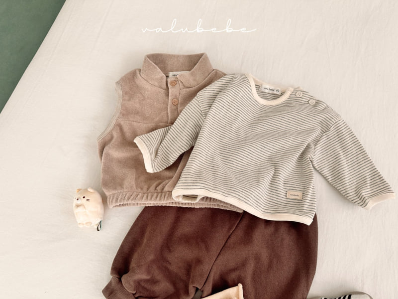 Valu Bebe - Korean Baby Fashion - #babyfashion - ST Henley Button Tee (Bebe) - 10