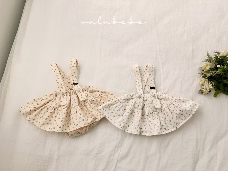 Valu Bebe - Korean Baby Fashion - #babyfashion - Flower Suspender Skirt Bloomer (Bebe) - 4