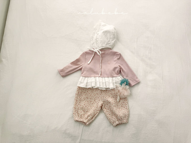 Valu Bebe - Korean Baby Fashion - #babyfever - Frill Lace Bonnet Hat (Bebe) - 3