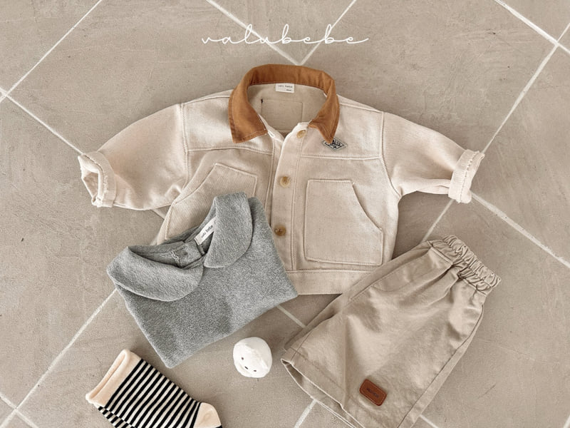 Valu Bebe - Korean Baby Fashion - #babyfever - Round Collar Tee (Bebe) - 6