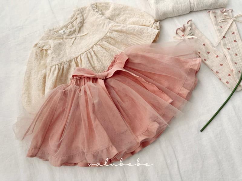 Valu Bebe - Korean Baby Fashion - #babyfever - Ribbon Shasha Skirt (Bebe) - 7