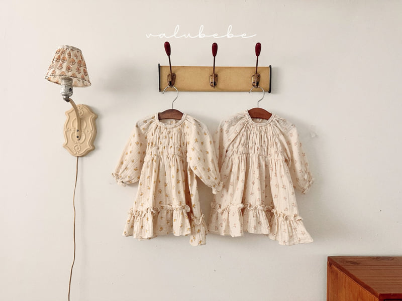 Valu Bebe - Korean Baby Fashion - #babyfever - Saffron Flower One-piece (Bebe)