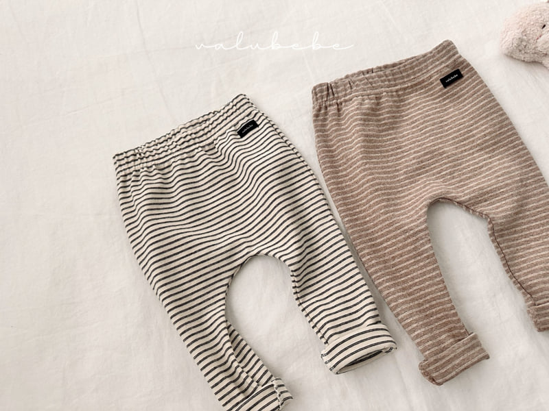 Valu Bebe - Korean Baby Fashion - #babygirlfashion - Stripe Leggings (Bebe) - 10