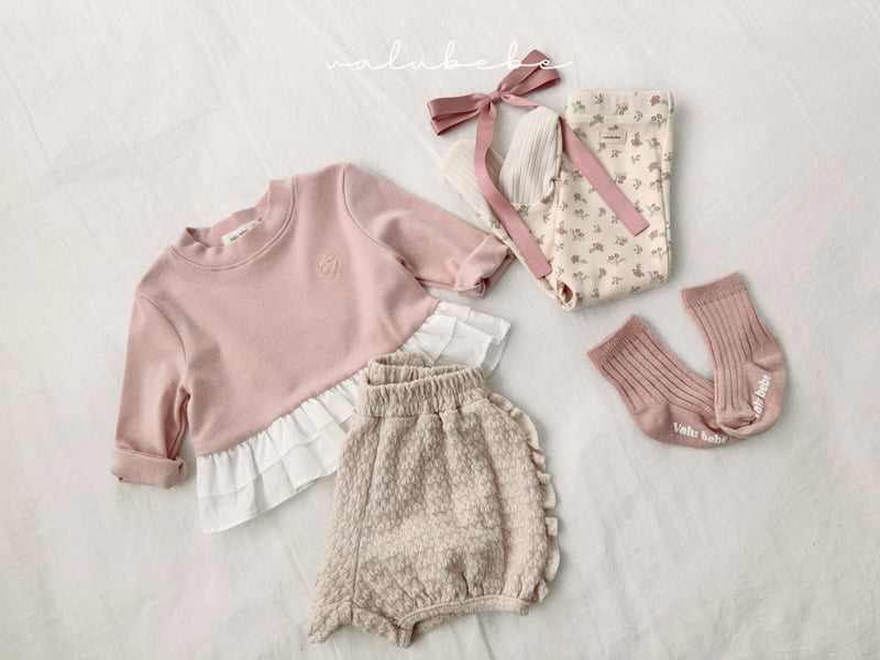 Valu Bebe - Korean Baby Fashion - #babygirlfashion - Jacquard Frill Pumpkin Pants (Bebe) - 5