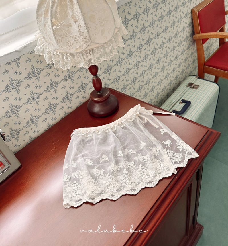 Valu Bebe - Korean Baby Fashion - #babygirlfashion - Mesh Lace Layered Skirt (Bebe)