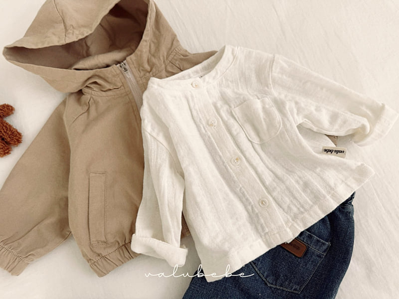 Valu Bebe - Korean Baby Fashion - #babygirlfashion - Two-Way Henley Neck Shirt (Bebe) - 11
