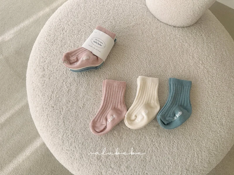 Valu Bebe - Korean Baby Fashion - #babyfever - Roro Rib Socks (Bebe) - 4