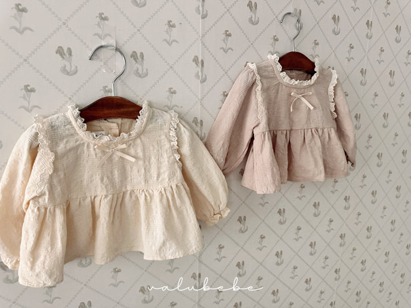 Valu Bebe - Korean Baby Fashion - #babygirlfashion - Coco Square Blouse (Bebe) - 4