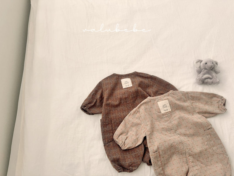 Valu Bebe - Korean Baby Fashion - #babylifestyle - Warm Check Loose Suit (Bebe) - 6