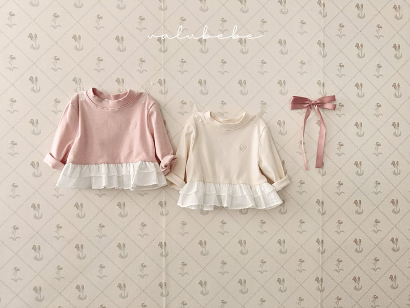 Valu Bebe - Korean Baby Fashion - #babylifestyle - Shirring Layered Tee (Bebe)