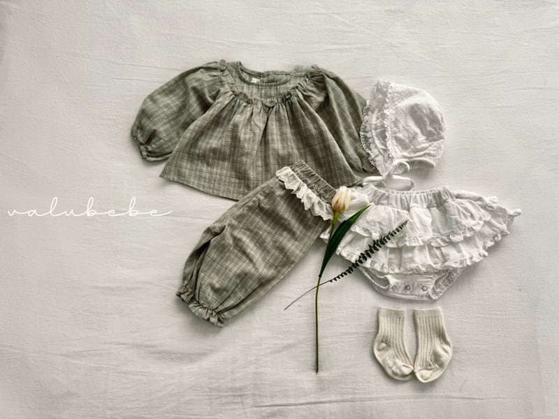 Valu Bebe - Korean Baby Fashion - #babyoninstagram - Frill Lace Bonnet Hat (Bebe) - 6