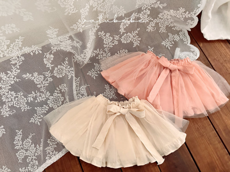 Valu Bebe - Korean Baby Fashion - #babyoninstagram - Ribbon Shasha Skirt (Bebe) - 10