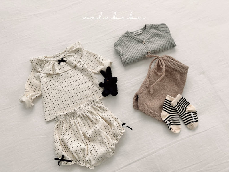 Valu Bebe - Korean Baby Fashion - #babyoninstagram - Mini Frill Ribbon Tee (Bebe) - 5