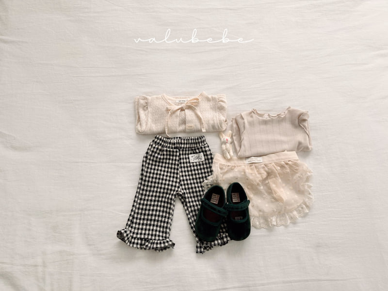 Valu Bebe - Korean Baby Fashion - #babyoninstagram - Frill Bootcut Pants (Bebe) - 3