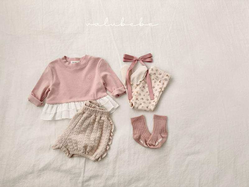 Valu Bebe - Korean Baby Fashion - #babyoninstagram - Shirring Layered Tee (Bebe) - 2