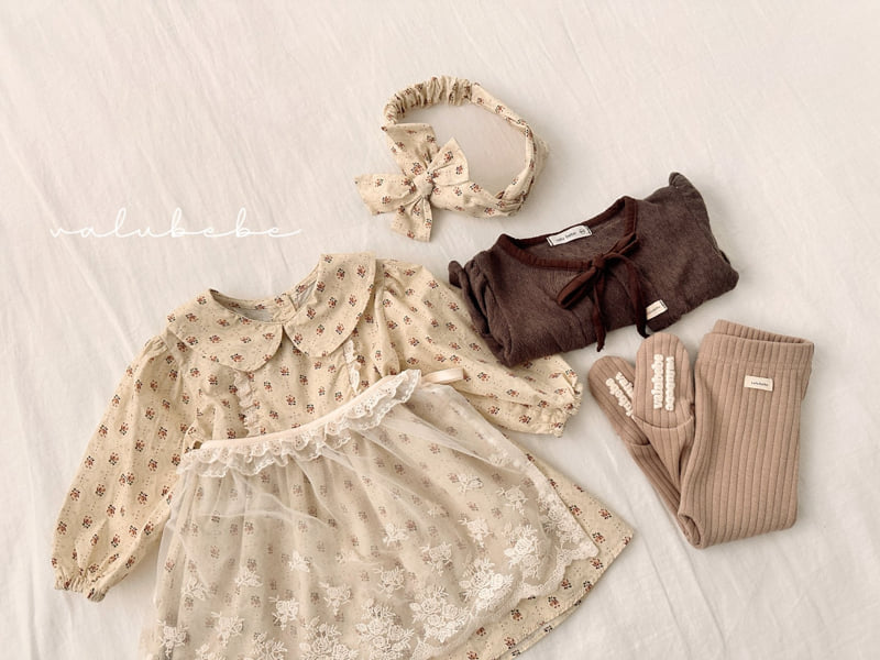 Valu Bebe - Korean Baby Fashion - #babyootd - Ribbon Knit Cardigan (Bebe) - 10