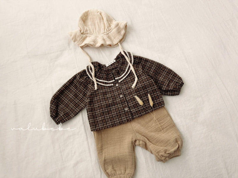 Valu Bebe - Korean Baby Fashion - #babyootd - Petit Check Blouse (Bebe) - 7