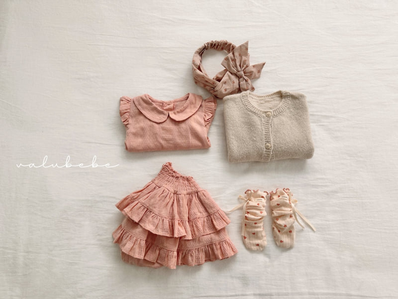 Valu Bebe - Korean Baby Fashion - #babyoutfit - Smocked Layered Skirt Bloomer (Bebe) - 3