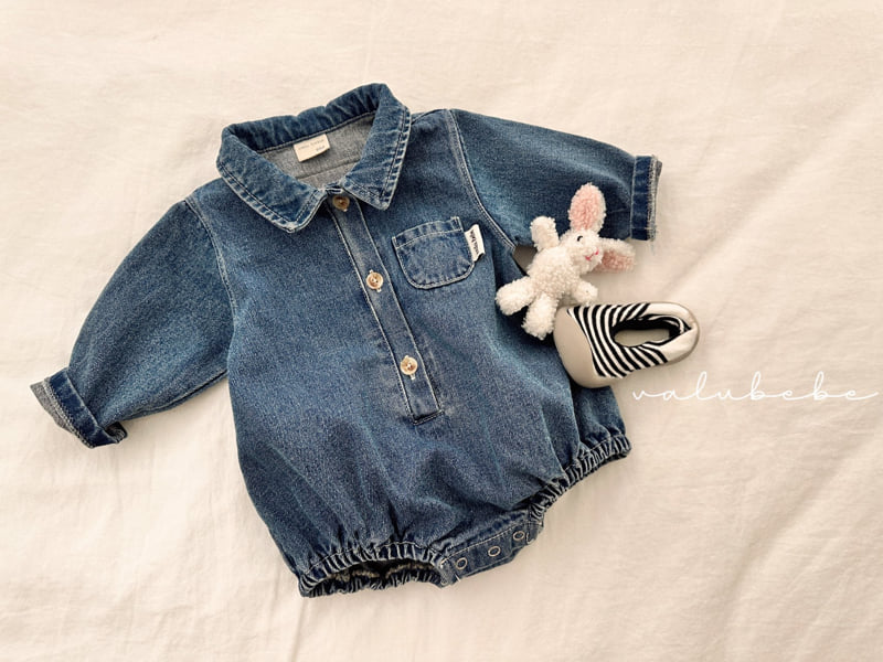 Valu Bebe - Korean Baby Fashion - #babyoutfit - Toto Denim Suit (Bebe) - 10