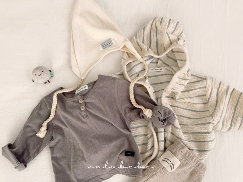 Valu Bebe - Korean Baby Fashion - #babyoutfit - Har Two-Button Tee (Bebe) - 5