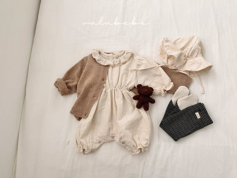 Valu Bebe - Korean Baby Fashion - #babyoutfit - Dot Frill Suit (Bebe)