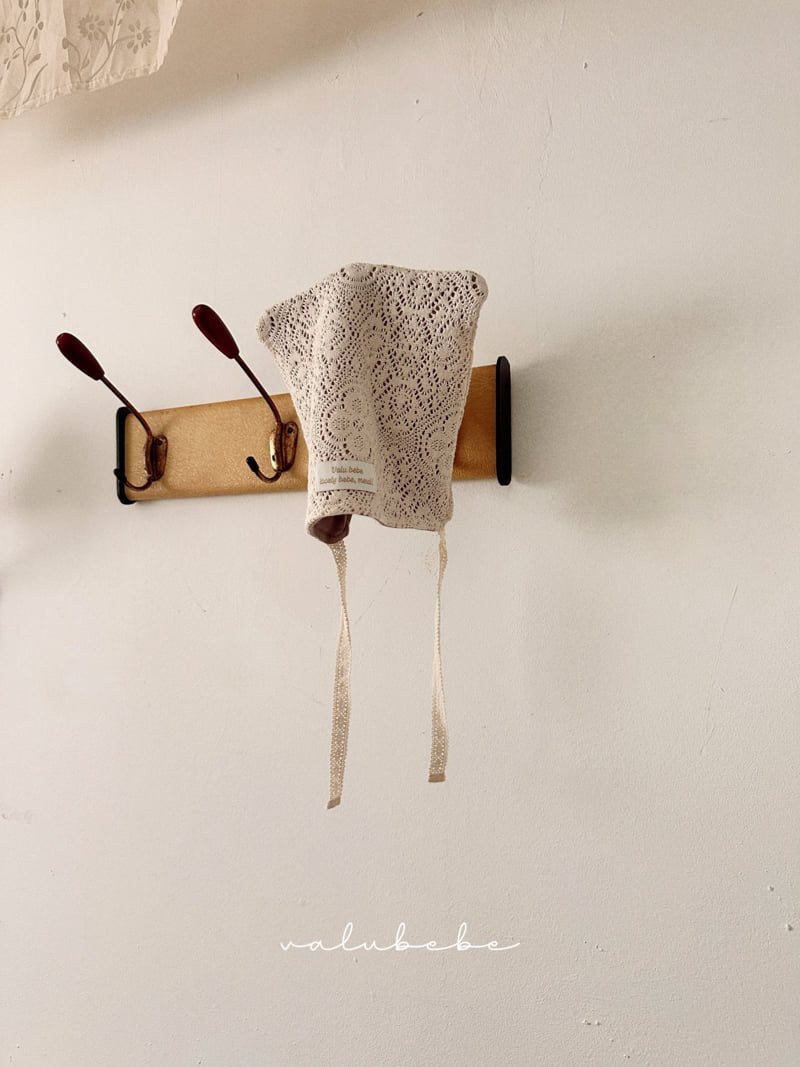 Valu Bebe - Korean Baby Fashion - #babyoutfit - Lace Bonnet Hat (Bebe)