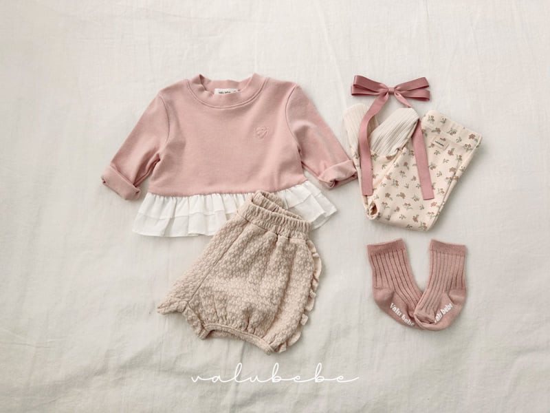 Valu Bebe - Korean Baby Fashion - #babyoutfit - Luna Flower Footed Leggings (Bebe) - 5