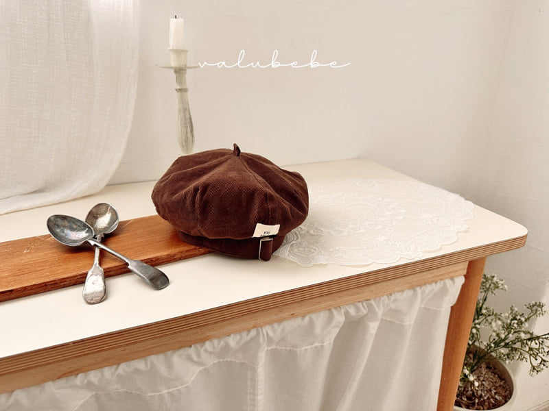Valu Bebe - Korean Baby Fashion - #babyoutfit - Romang Velour Beret (Bebe)