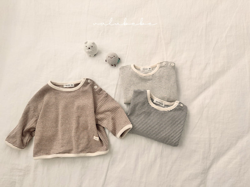 Valu Bebe - Korean Baby Fashion - #babyoutfit - ST Henley Button Tee (Bebe)