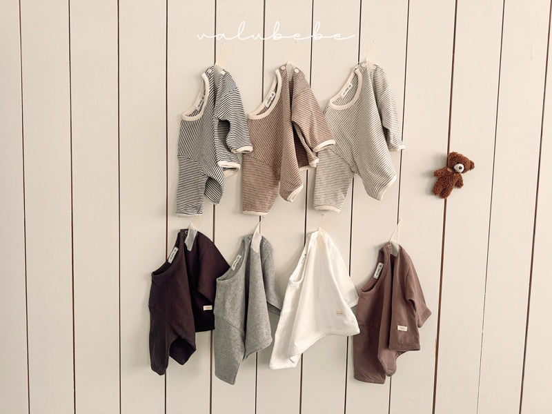 Valu Bebe - Korean Baby Fashion - #babyoutfit - ST Henley Button Tee (Bebe) - 2